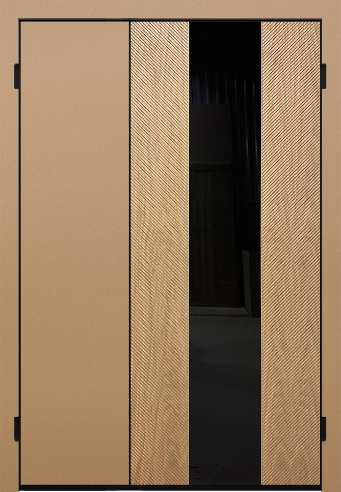 Шпон с фрезеровкой Combo 05 дуб натуральный тангенциальный ОСФБ