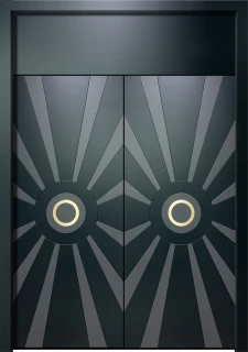 Эмаль с фрезеровкой Ral 9005 Combo 06 ДСФ