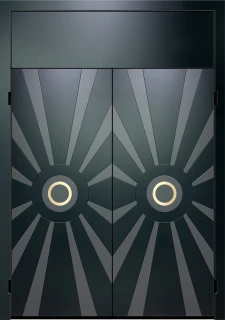 Эмаль с фрезеровкой Ral 9005 Combo 06 ДСФ